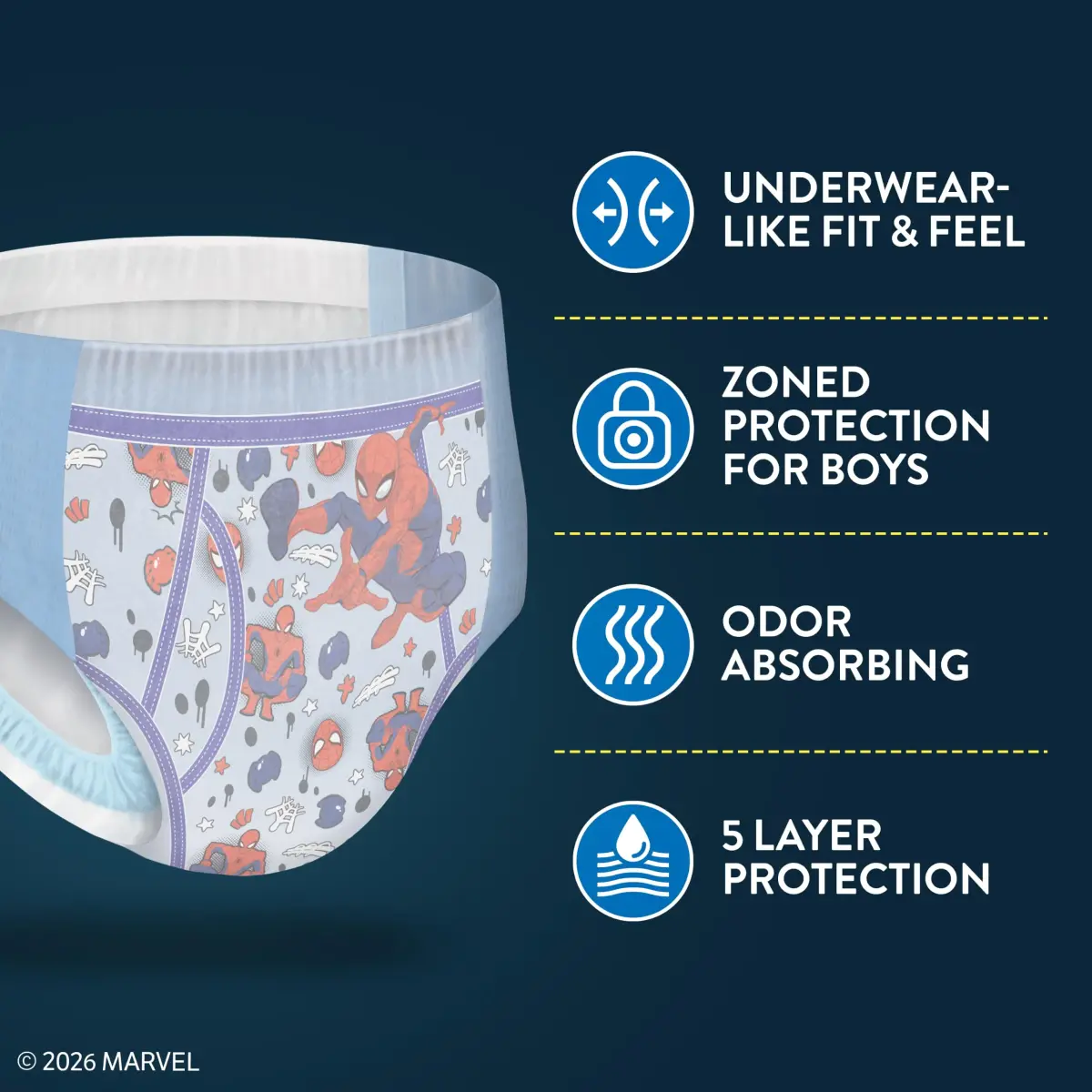 GoodNites Boys Nighttime Underwear S/M (76 Ct) | 100% Leak-Free Protection for Boys 43-68 lbs - view 8