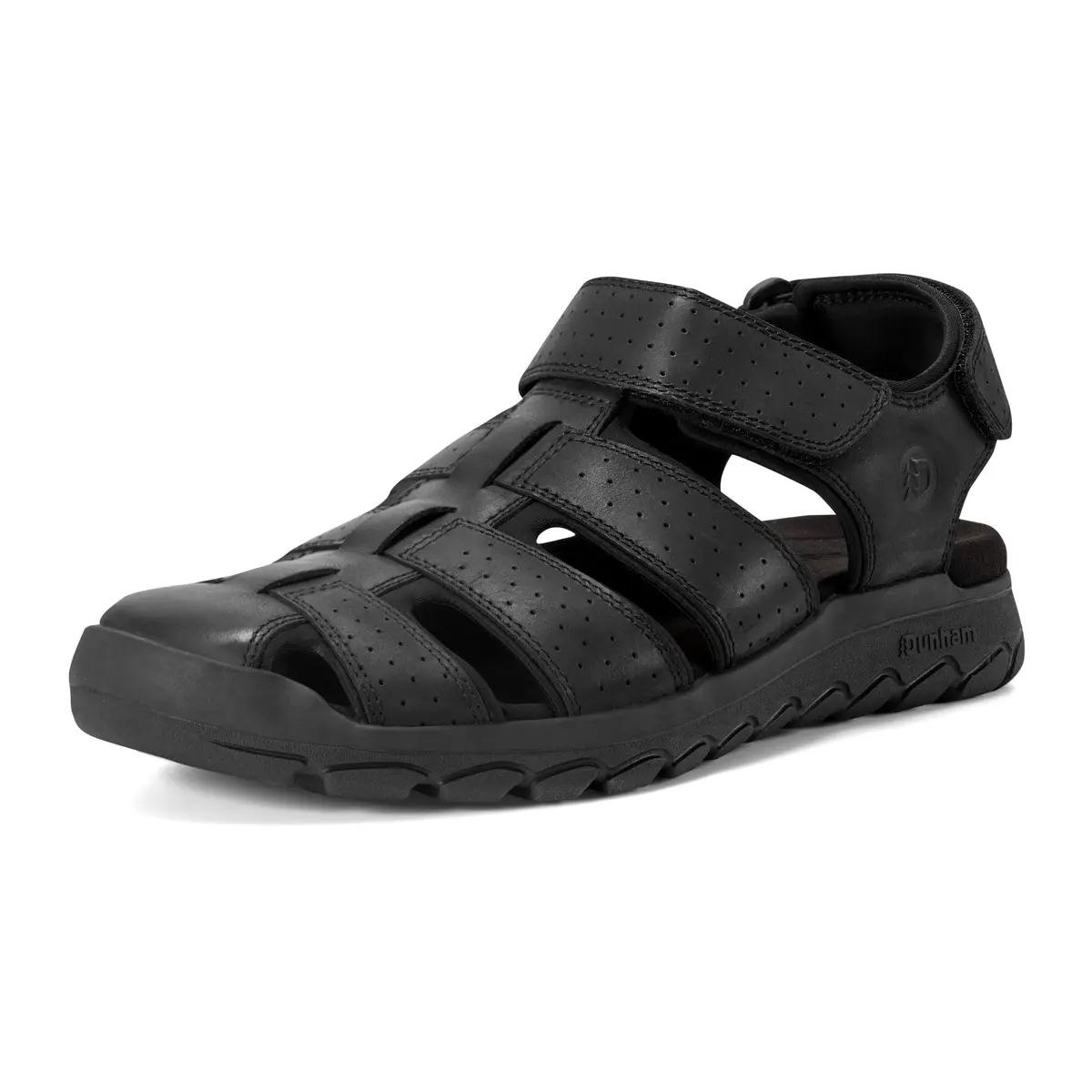 Dunham Norwood, Black Leather, 13 Medium | Casual Men's Sandal with Arch Support & Slip-Resistant Sole - main product image