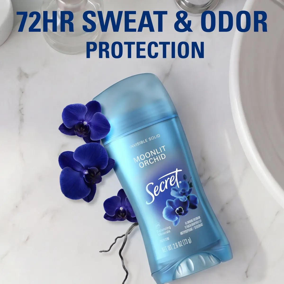 Secret Moonlit Orchid Antiperspirant Deodorant for Women, 2.6 oz - 72hr Protection - view 3