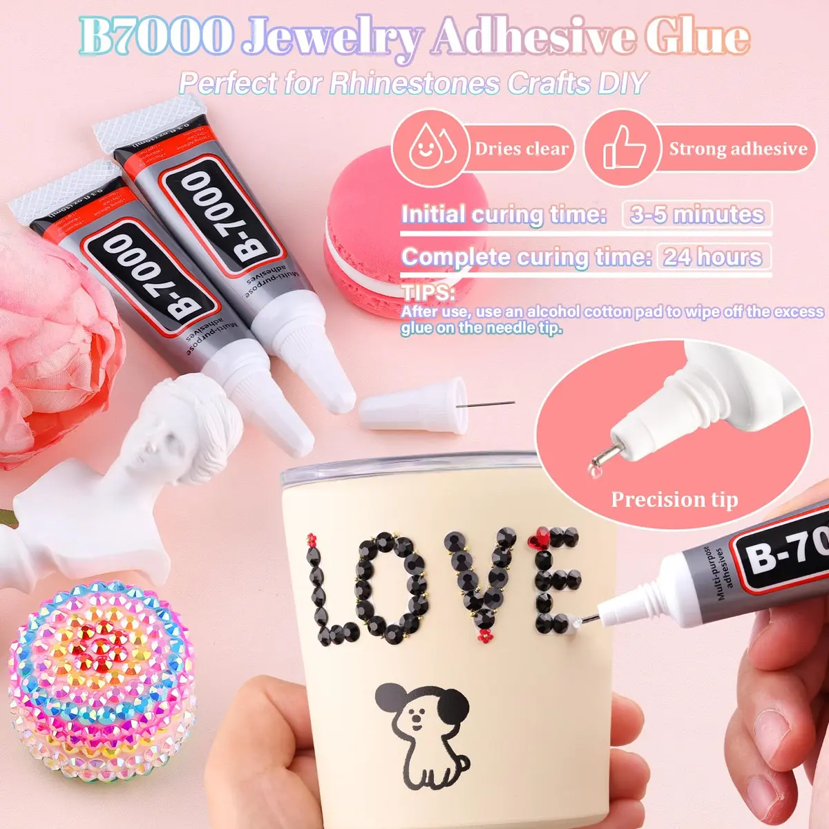 BELLEBOOST Resin Black Rhinestones 32000pcs | 2-6mm Flatback Gems for Nail Art & Crafts - view 5