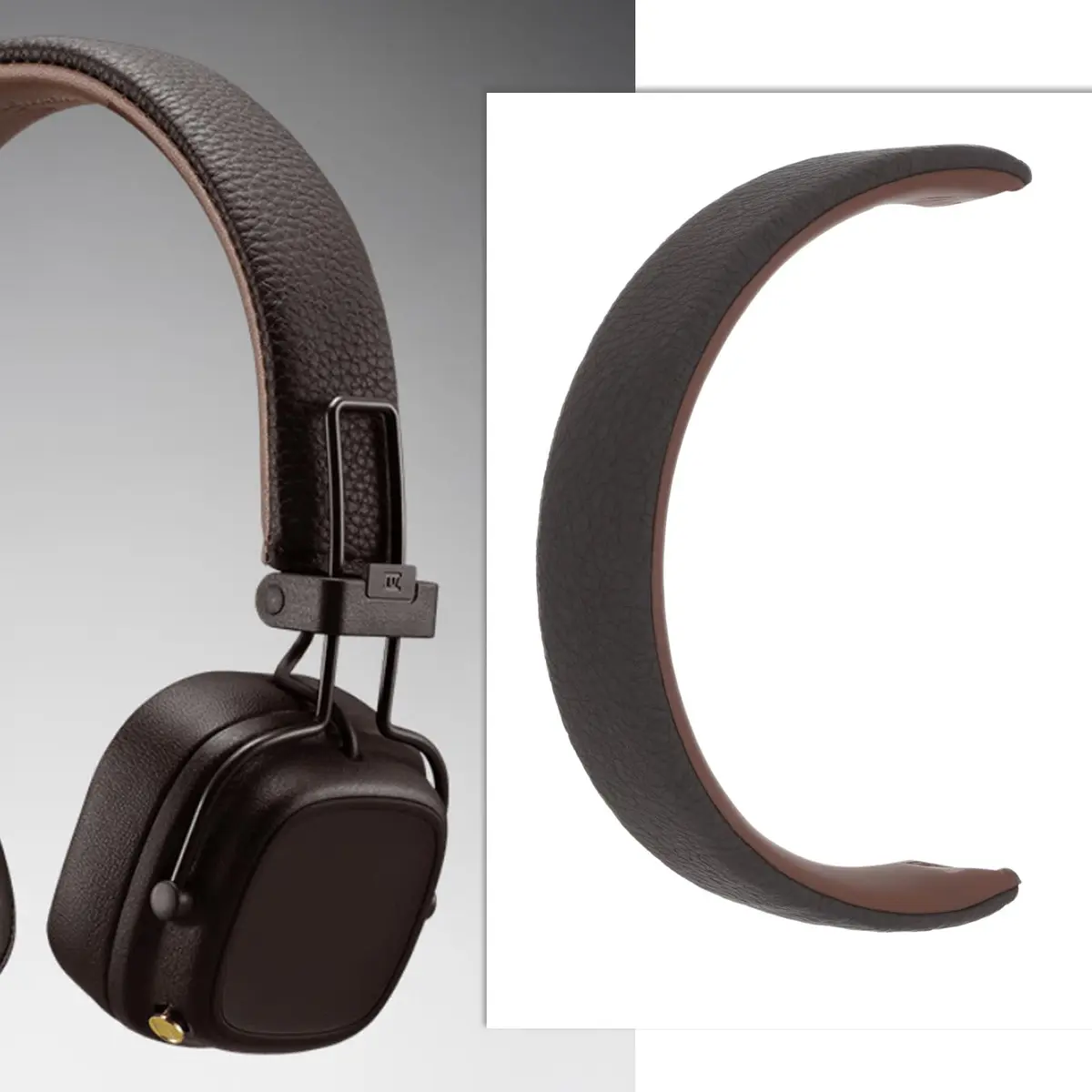 Briny River Headband Cushion Pad for Marshall Major II & Major 3 Headphones - Brown (29cm x 2.9cm x 1cm) - view 2