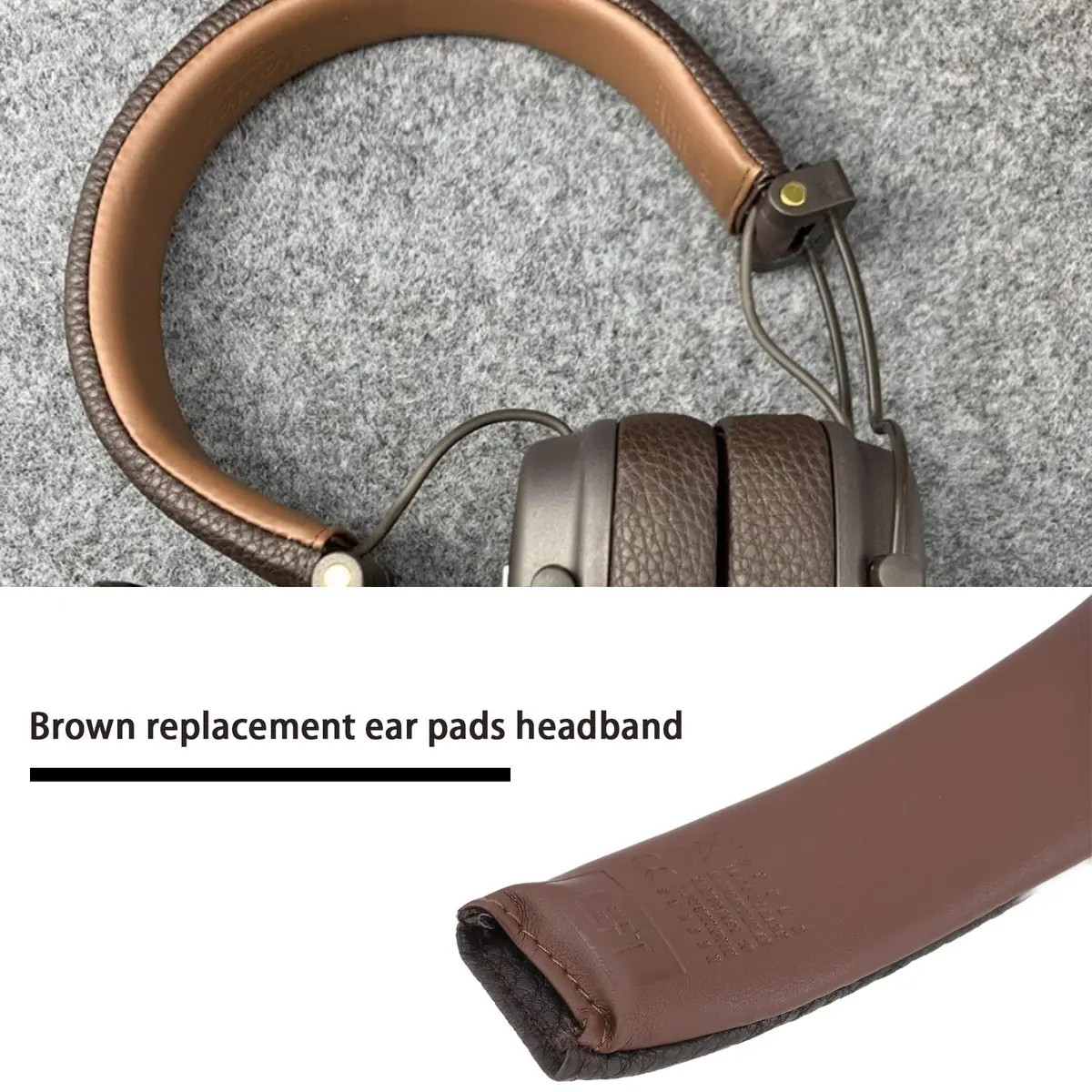Briny River Headband Cushion Pad for Marshall Major II & Major 3 Headphones - Brown (29cm x 2.9cm x 1cm) - view 3