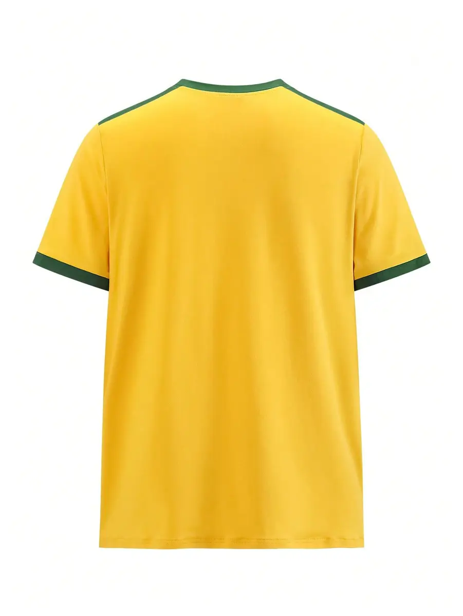 WDIRARA Men's Graphic Print Shirts Tee Streetwear Top Colorblock Jersey | Casual, Stretchable Polyester, Regular Fit, Crew Neck, Short Sleeve - view 3