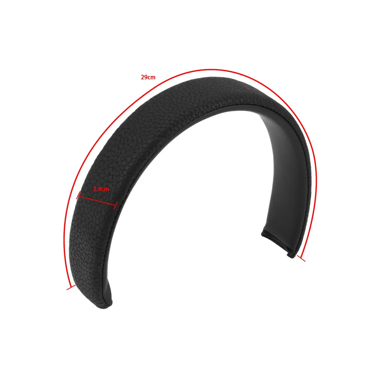 Briny River Headphone Earpad Replacement Protein Leather Compatible with Marshall Major 2 & 3, Black | 29cm Long - view 4
