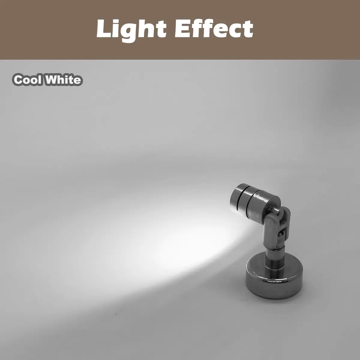 SUZEYAR Miniature LED Light 4 Pack | Battery Operated, Wireless, Magnet Base, Cool White - view 4