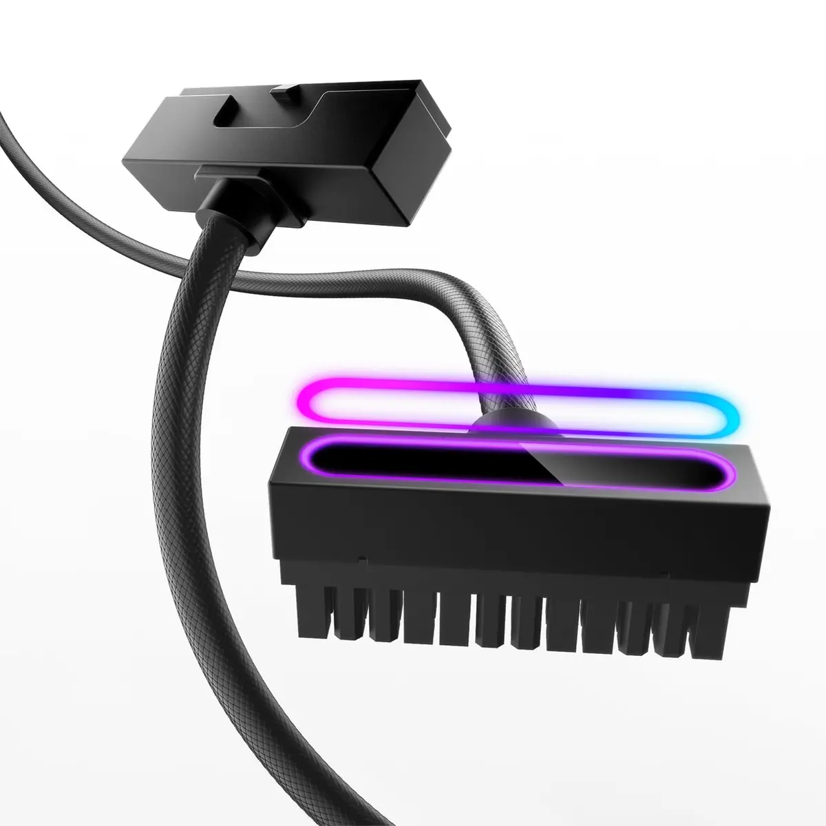 AsiaHorse Hydrus-24PIN PC PSU Extension Cable ARGB LED 30cm | Copper Wire Motherboard Power Extension - main product image