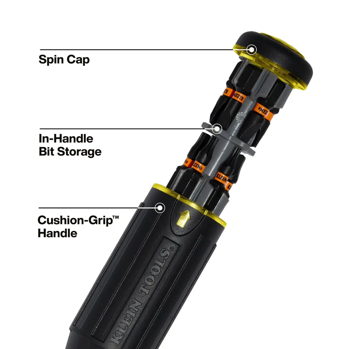 Klein Tools 32517HD KNECT 17-in-1 Impact-Rated Hybrid Screwdriver | Versatile & Impact-Ready for Professionals - view 6