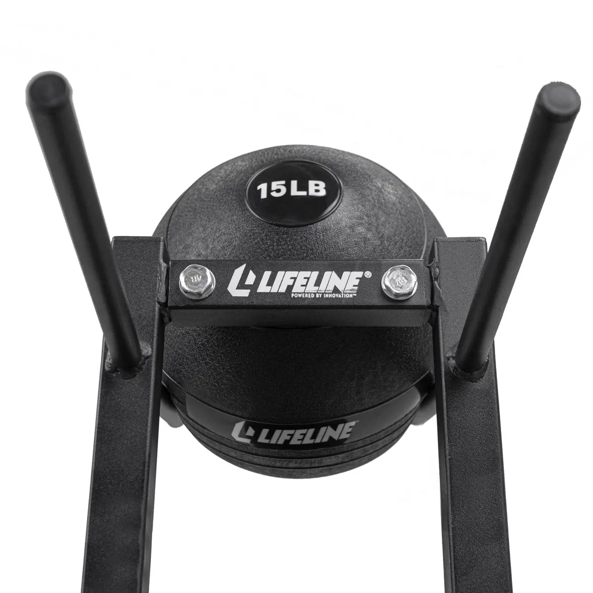 Lifeline Fitness Slam Ball Rack | Space-Saving Vertical Storage for 8 Slam Balls, Durable Alloy Steel, Black Finish - view 4