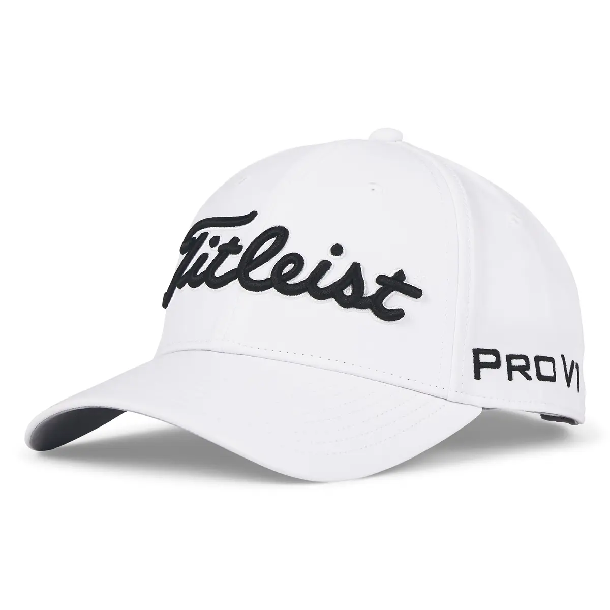 Titleist Tour Performance Golf Hat, White/Black | UPF 50+ Sun Protection & Moisture Wicking - main product image