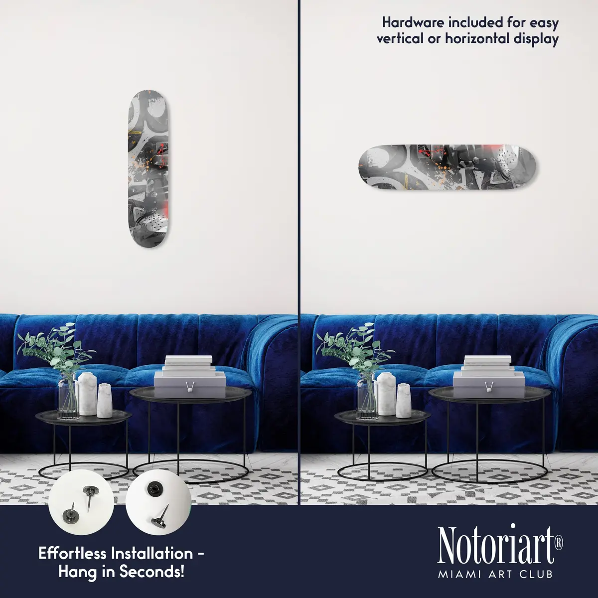 NotoriArt Urban Graffiti Wall Art 8" x 32" | Modern Skate Culture Acrylic - view 3