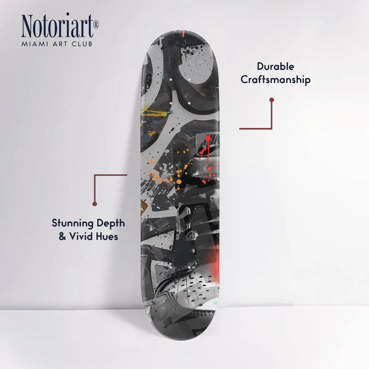 NotoriArt Urban Graffiti Wall Art 8" x 32" | Modern Skate Culture Acrylic - view 4