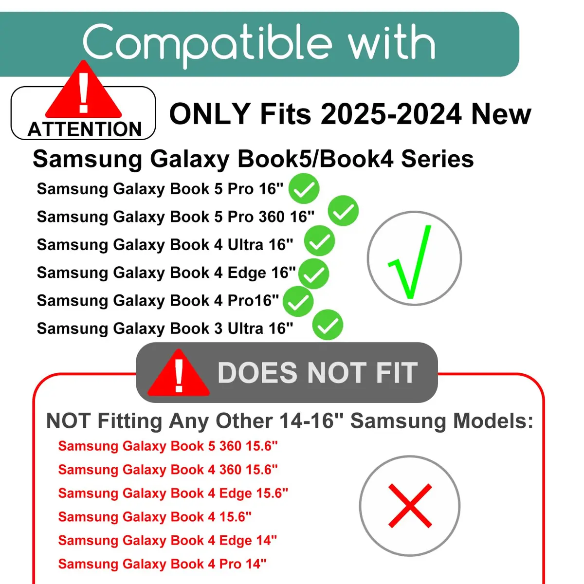 KEANBOLL 2 Pack Tempered Glass Screen Protector for 16-Inch Samsung Galaxy Book5 Pro 360 16" NP960QHA / Galaxy Book5 Pro 16" NP960XHA, Ultra Clear, Anti Scratch, Bubble Free - view 2