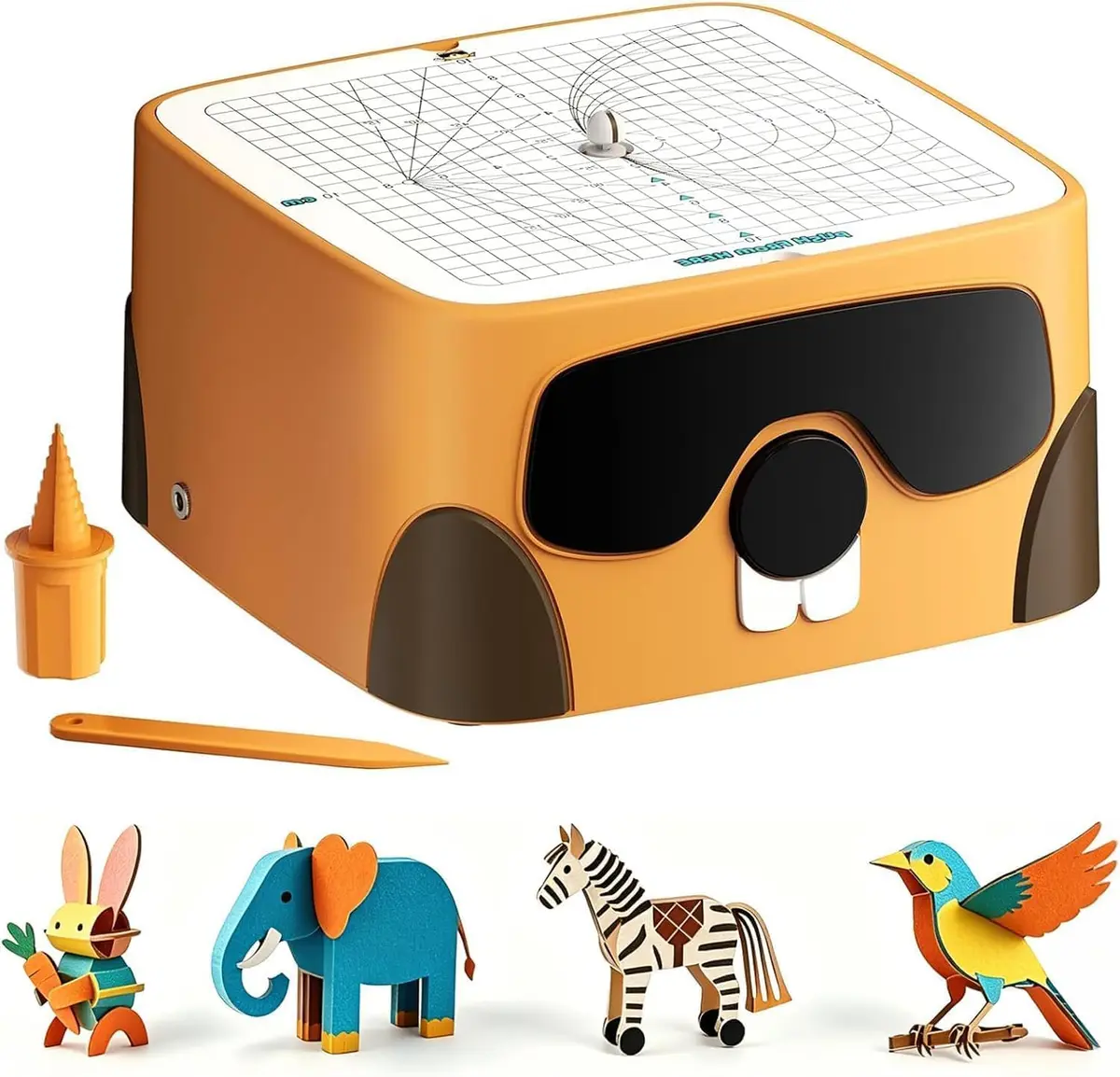 BEAVERBOT Cardboard Cutter for Kids, Safe Cardboard Saw Machine | Creative, Child-Friendly DIY Toy - main product image