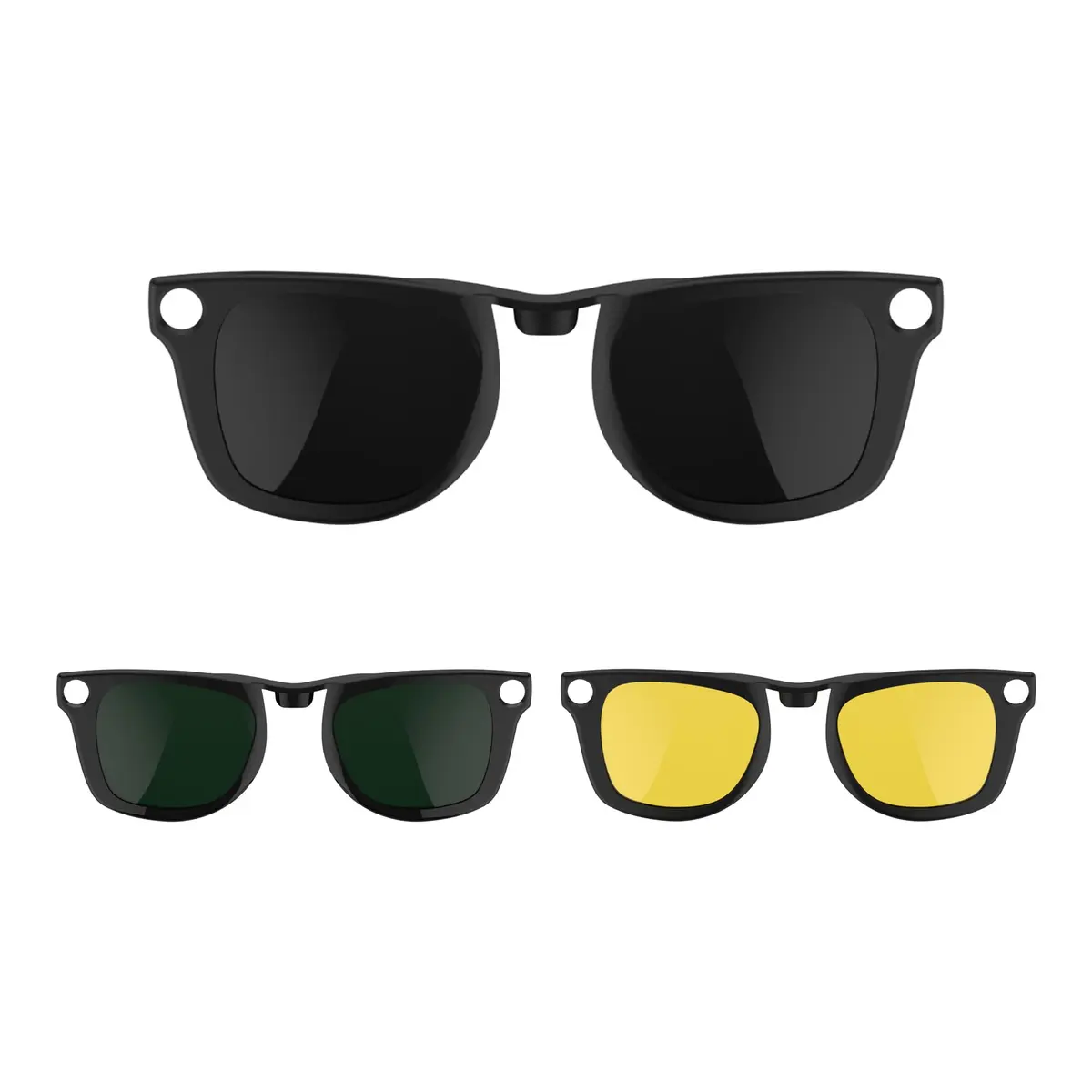 RCstyle Polarized Clip-on for Ray-Ban Meta Wayfarer RW4008/4012 Large 53-22 | Polarized, Lightweight, Perfect Fit - main product image
