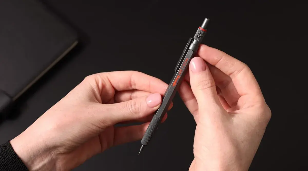 Rotring 600 Mechanical Pencil 0.5 mm Silver | Precision Drafting Tool - view 2