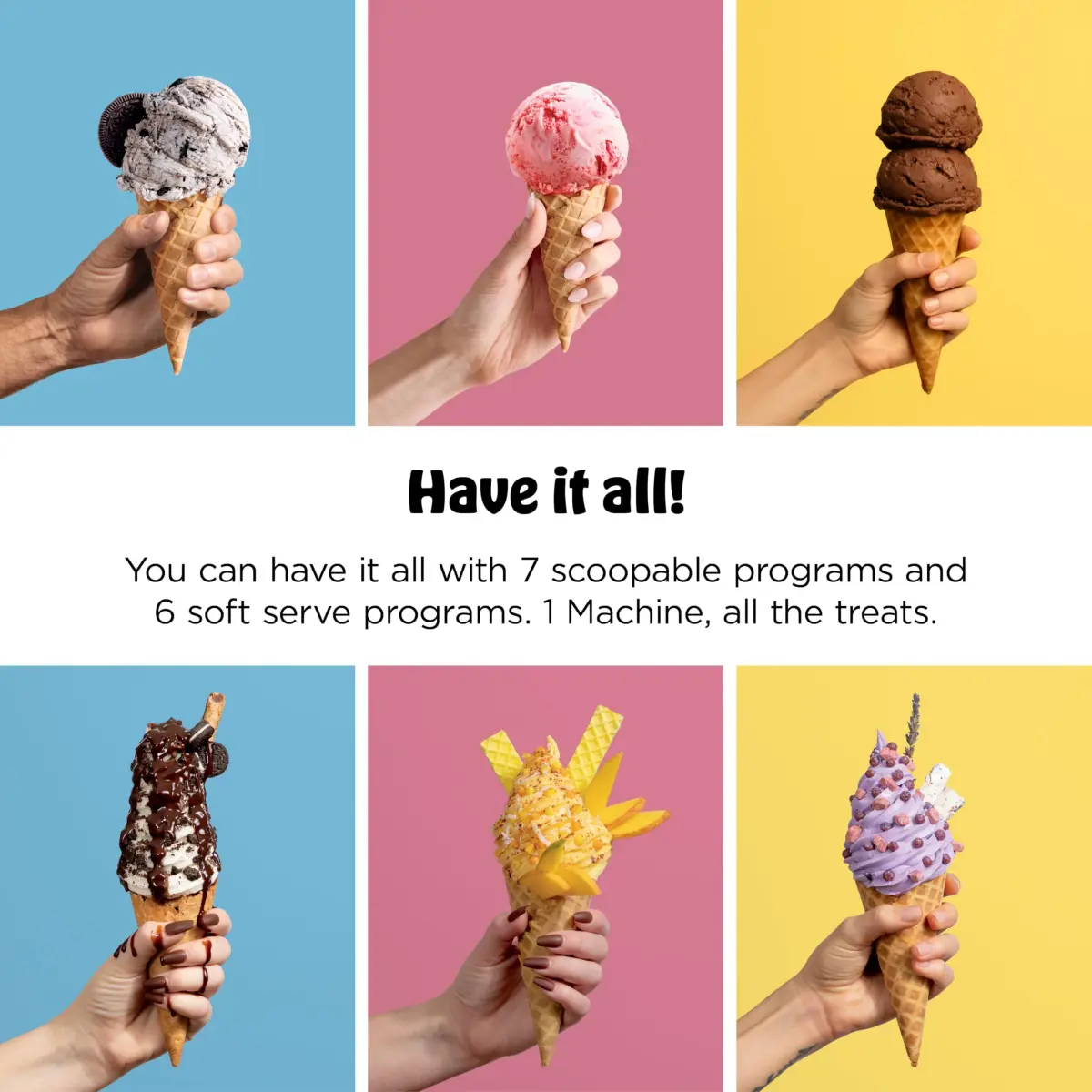 Ninja CREAMi Scoop & Swirl 13-in-1 Ice Cream and Soft Serve Maker NC701 | 16 oz (473 ml) Capacity - view 4