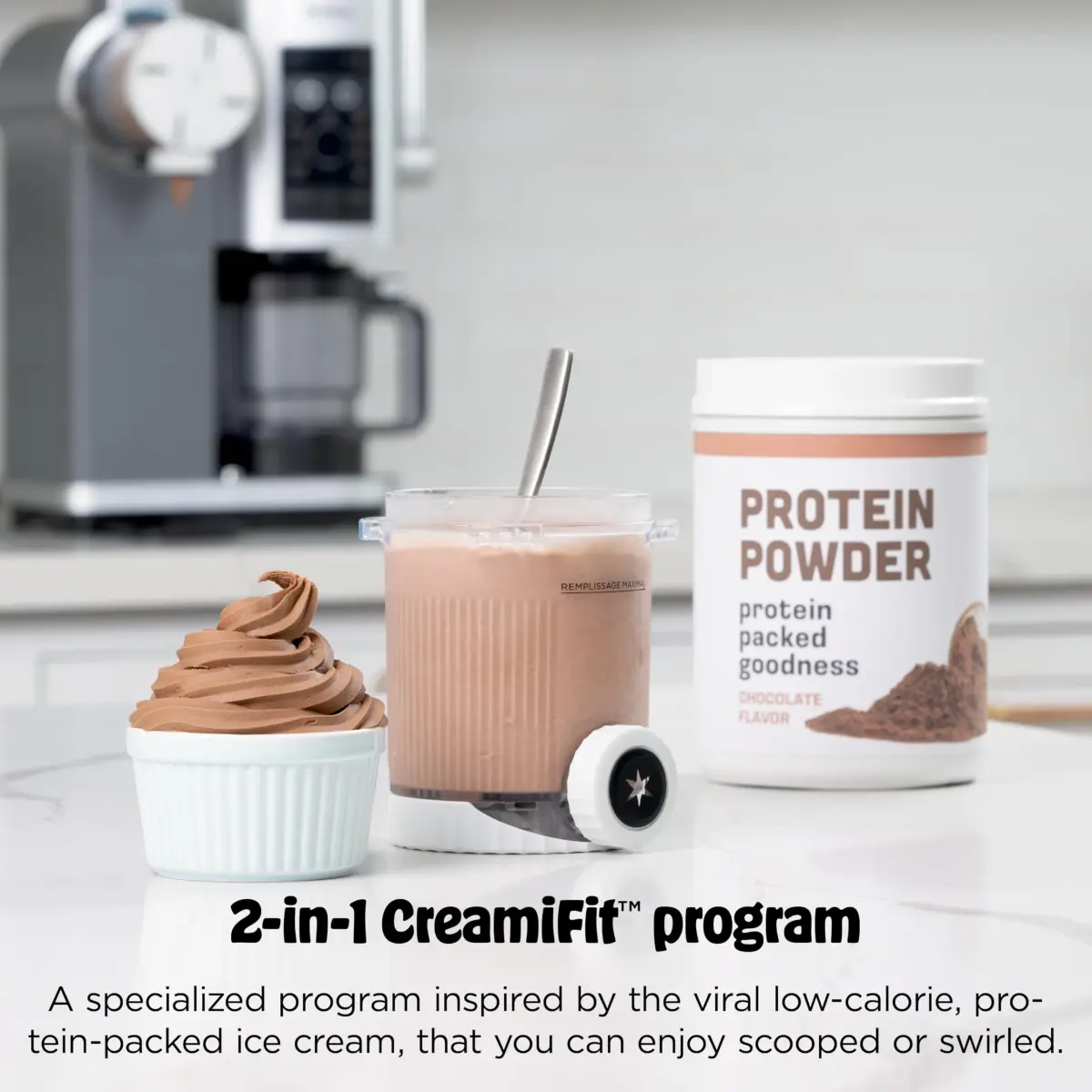 Ninja CREAMi Scoop & Swirl 13-in-1 Ice Cream and Soft Serve Maker NC701 | 16 oz (473 ml) Capacity - view 8