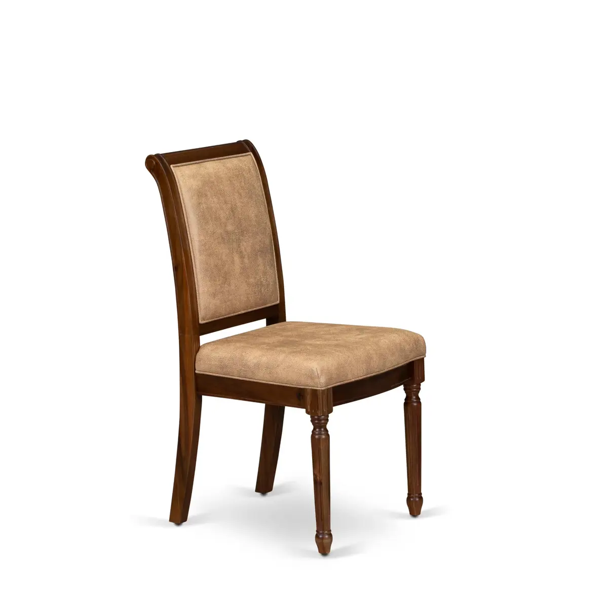 Luxe by East West Furniture CYC-AWA-28 Modern Dining Chairs 19x19.5x39 in Grey Polyester, Set of 2 - view 4