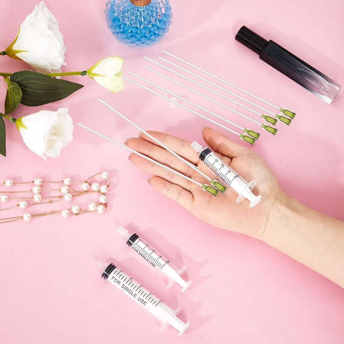Geiserailie Perfume Syringe Extractor 5ml & 10ml | Refillable Decant Kit for Perfumes & Liquids - view 7