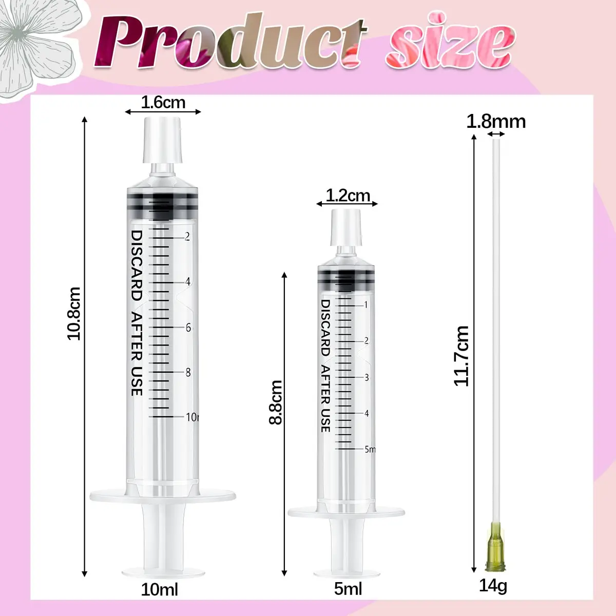 Geiserailie Perfume Syringe Extractor 5ml & 10ml | Refillable Decant Kit for Perfumes & Liquids - view 2