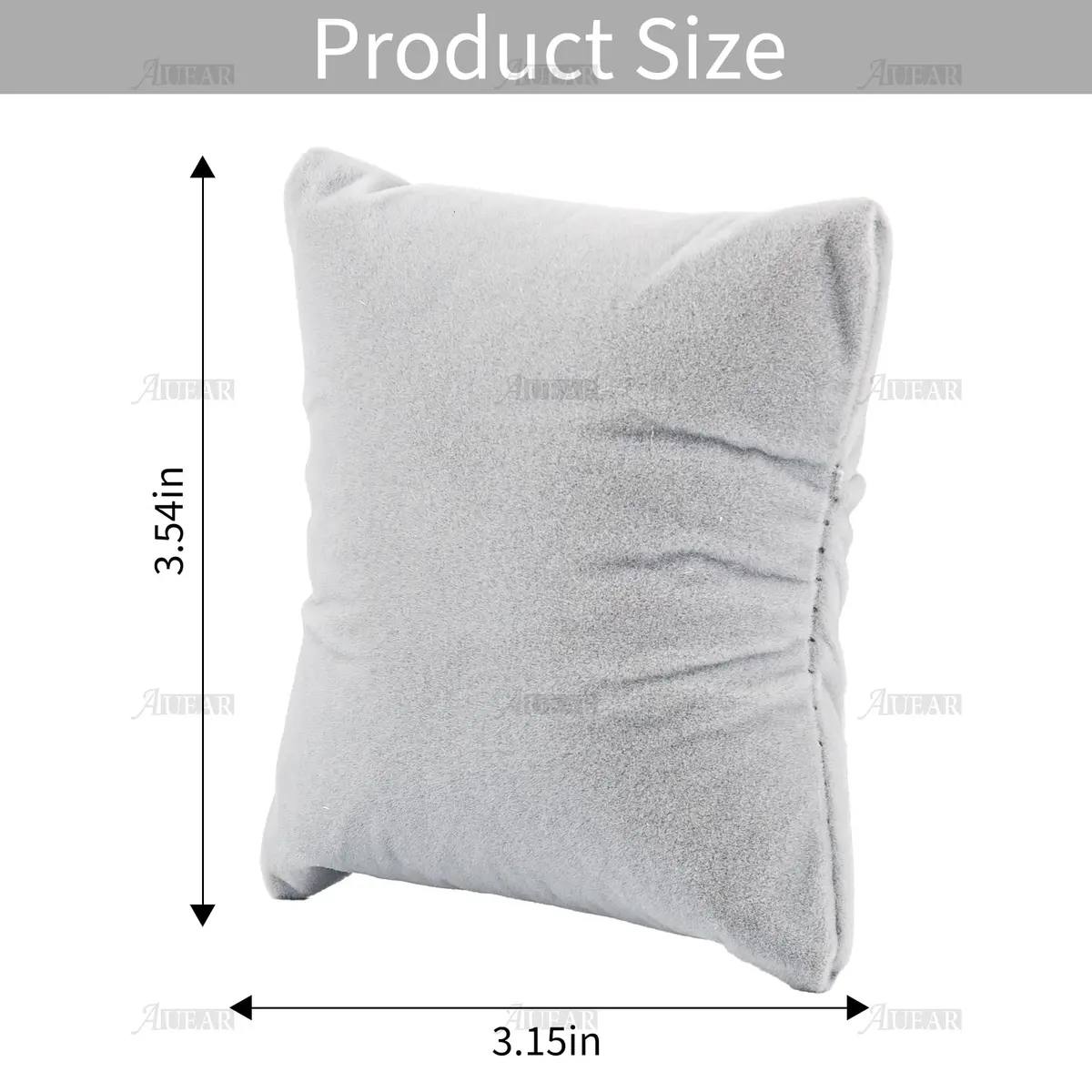 AUEAR Grey Velvet Watch Pillows 10 Pack | Jewelry Display Pillow for Gift Box - view 2