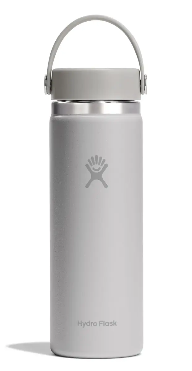 Hydro Flask 20 Oz Birch Gray Wide Mouth Water Bottle | Insulated Stainless Steel, Leakproof - main product image