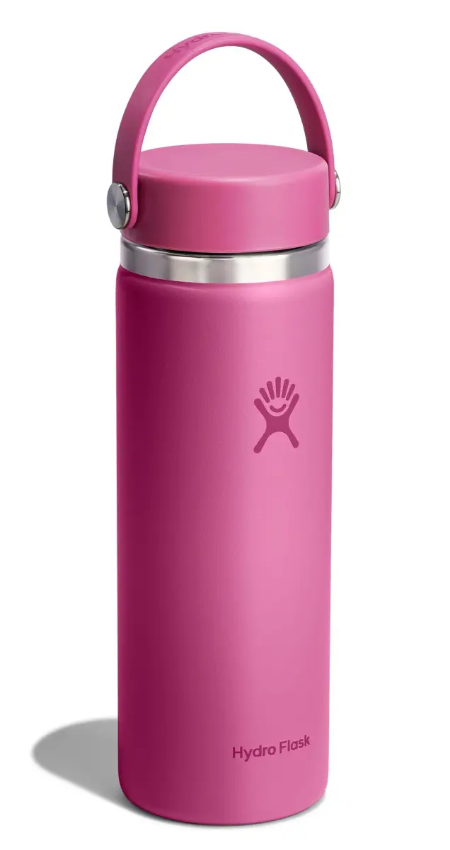 Hydro Flask 20 Oz Reef Pink Wide Mouth Water Bottle | Insulated Stainless Steel, Leakproof - view 2