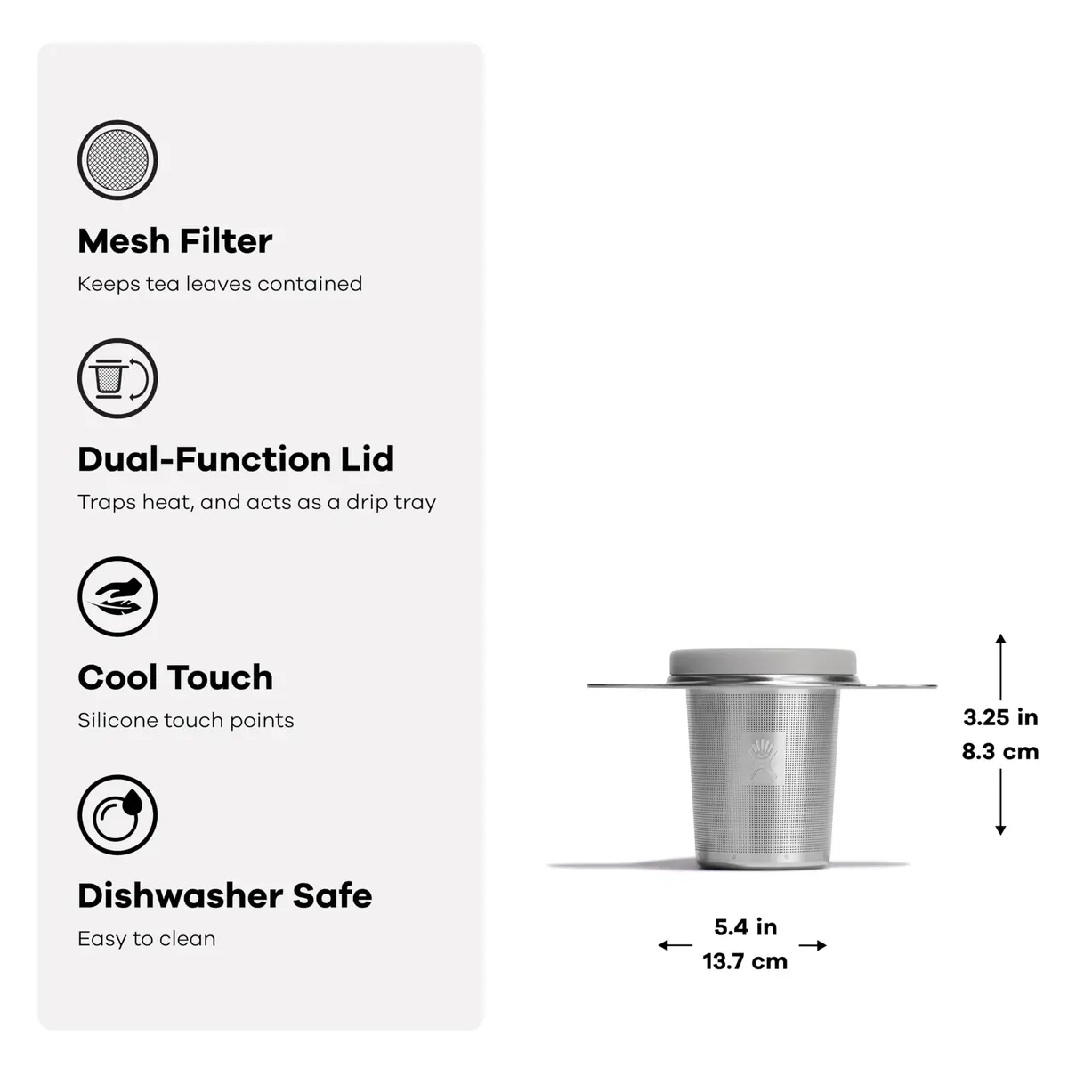 Hydro Flask Tea Infuser Birch Basket with Lid | 16 oz Capacity - view 3