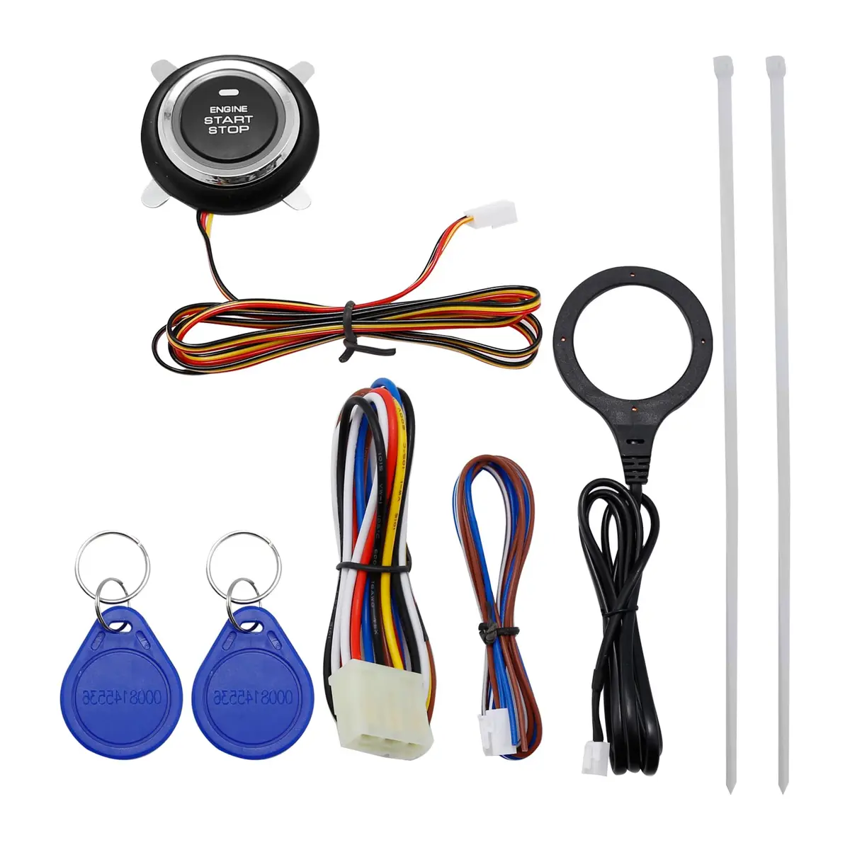 laffoonparts Smart RFID Push Engine Start Button Kit & Keyless Entry System | One Touch Car Start & Anti-Theft (70-120 chars) - view 7