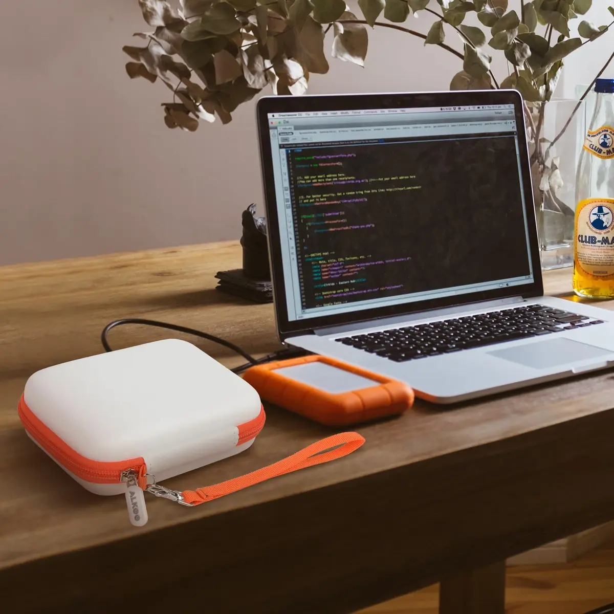 ALKOO Case for LaCie Rugged Mini 1TB-5TB External Hard Drive | Protects Drive & Accessories - view 6