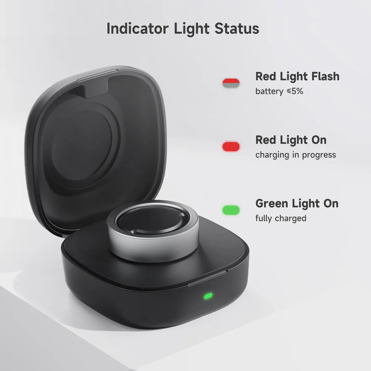 Vodi Mosa Wireless Charger Case for Oura Ring Gen3 Size 7 | Portable Travel Charging Box - view 6