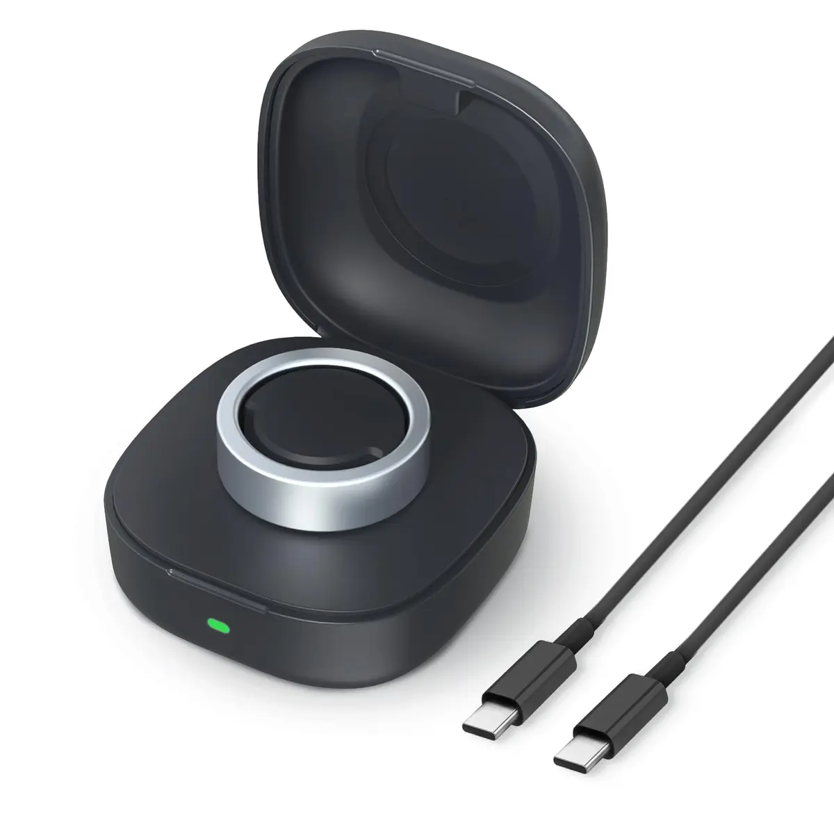 Vodi Mosa Wireless Charger Case for Oura Ring Gen3 Size 7 | Portable Travel Charging Box - main product image