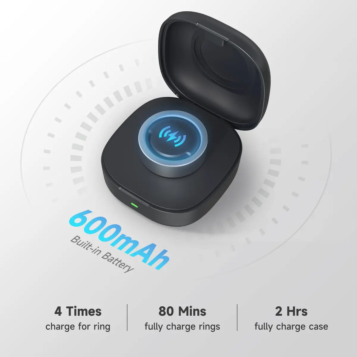 Vodi Mosa Wireless Charger Case for Oura Ring Gen3 Size 7 | Portable Travel Charging Box - view 3