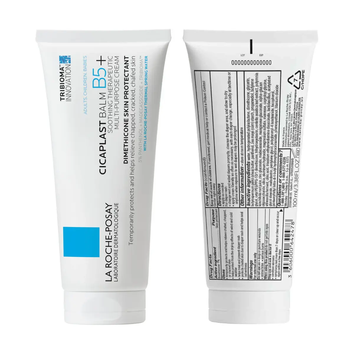 La Roche-Posay Cicaplast Balm B5+ Healing Ointment 100ml (3.38 Fl Oz) | Soothes Dry, Irritated Skin - view 7
