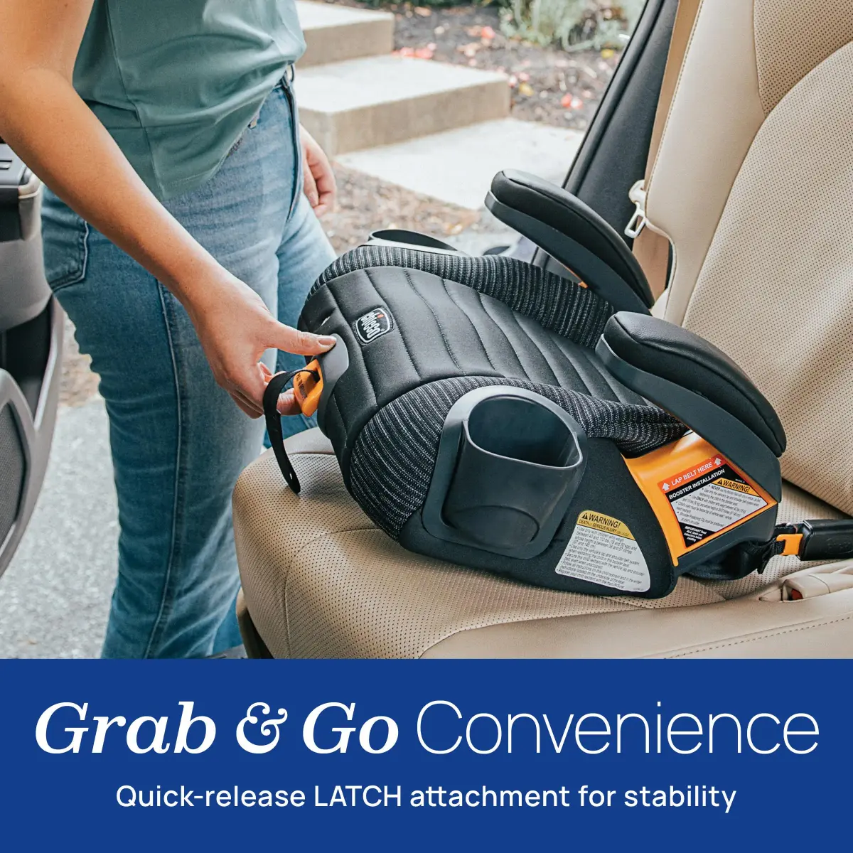Chicco GoFit ClearTex Plus Backless Booster Car Seat 40-110 lbs | GREENGUARD Gold Certified - view 2