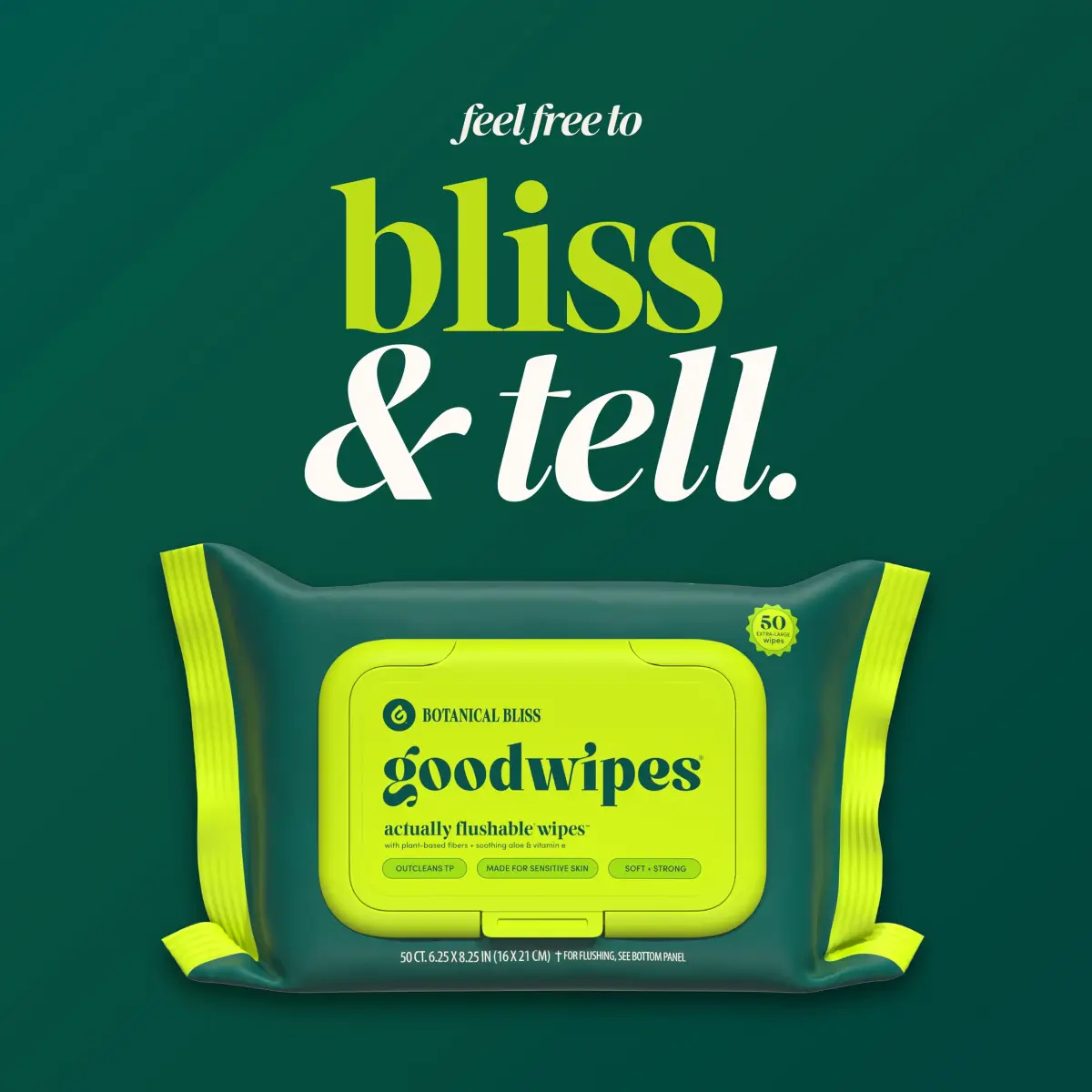 goodwipes Flushable Wipes Botanical Bliss 153 Count (3 Pack + 3 Singles) | Septic Safe & Plant-Based - view 7