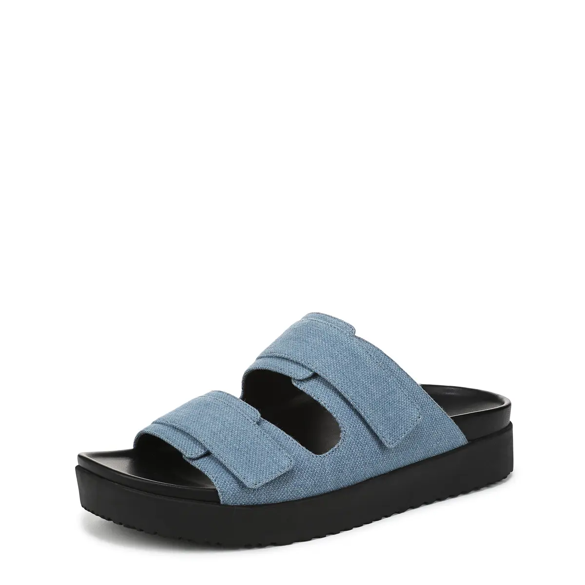 Vionic Riviera Slide Sandals Medium Denim Fabric Women's US 11 (2.27 kg / 5 lb) | APMA Accepted Arch Support - main product image