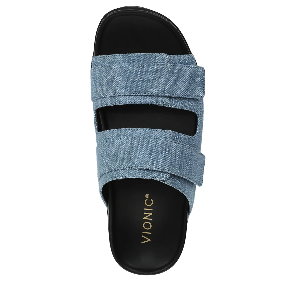 Vionic Riviera Slide Sandals Medium Denim Fabric Women's US 11 (2.27 kg / 5 lb) | APMA Accepted Arch Support - view 7