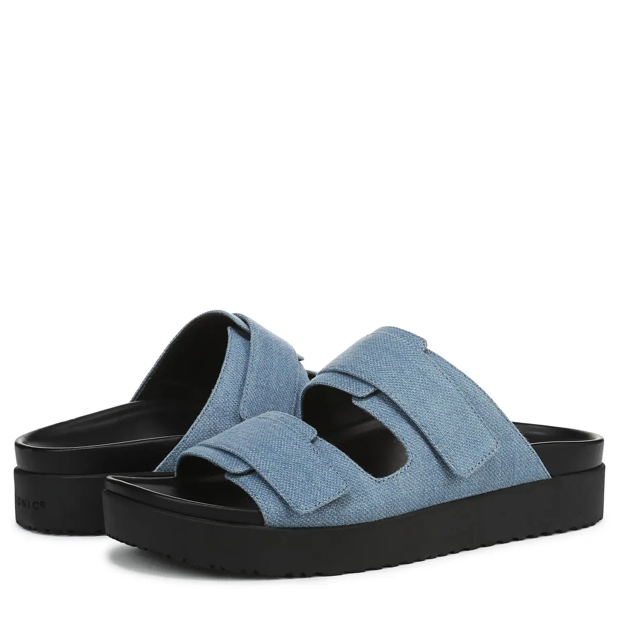 Vionic Riviera Slide Sandals Medium Denim Fabric Women's US 11 (2.27 kg / 5 lb) | APMA Accepted Arch Support - view 8