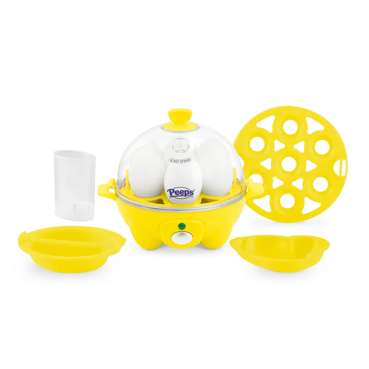 DASH PEEPS & Dash Rapid Egg Cooker Yellow | Multi-egg Boiling & Poaching Machine - main product image