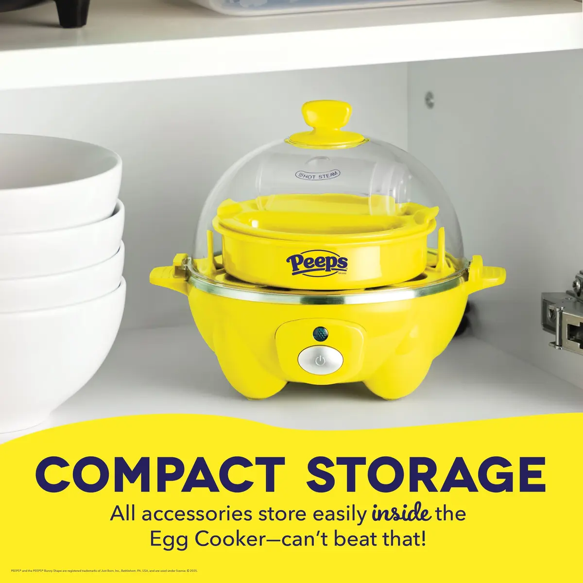 DASH PEEPS & Dash Rapid Egg Cooker Yellow | Multi-egg Boiling & Poaching Machine - view 5