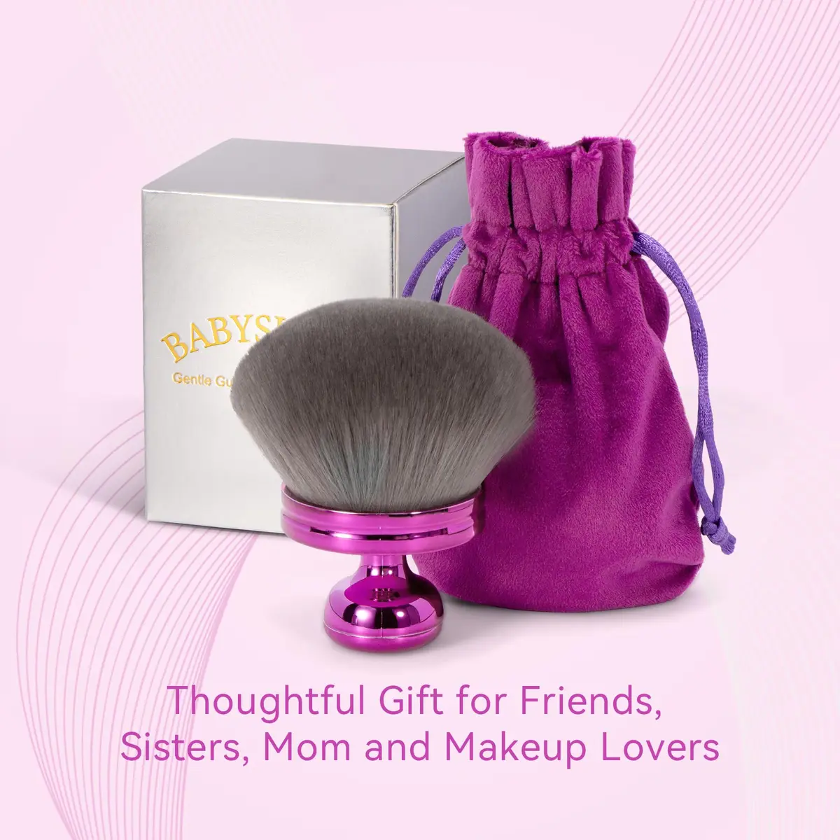 BABYSHEEP Extra Large Kabuki Leg & Body Makeup Brush 3.2inch Round Head | Flawless Self Tanner & Body Makeup Application - view 2