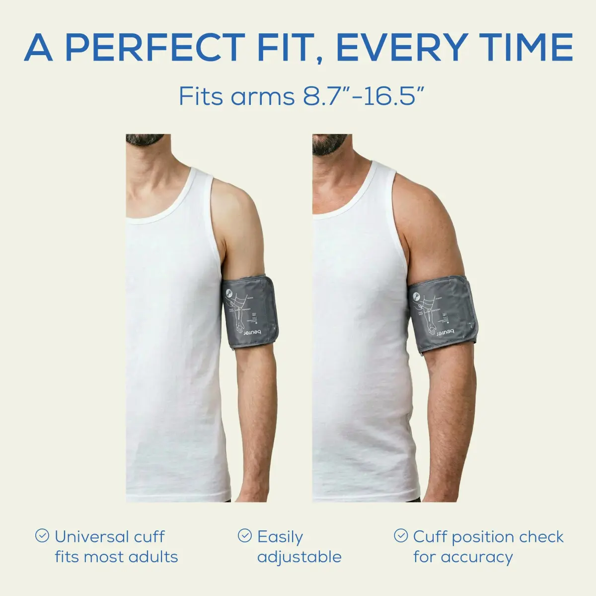 Beurer BM25 Upper Arm Blood Pressure Monitor with Arrhythmia Detection & App Tracking | 22 cm - 42 cm Cuff - view 6