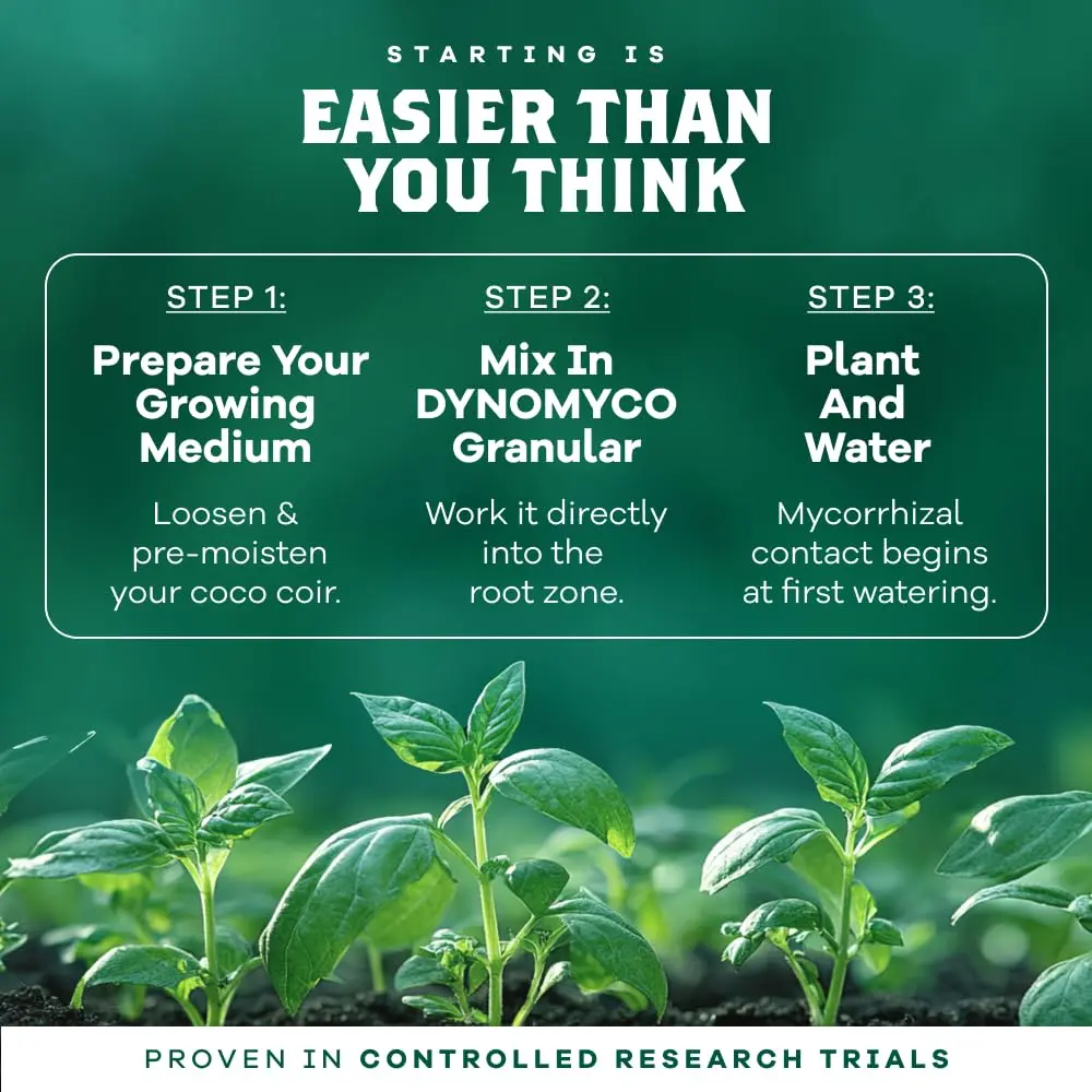 DYNOMYCO Mycorrhizal Fungi Inoculant Grow Kit | All-in-One Bio-Based Root Support (70-120 chars) - view 4