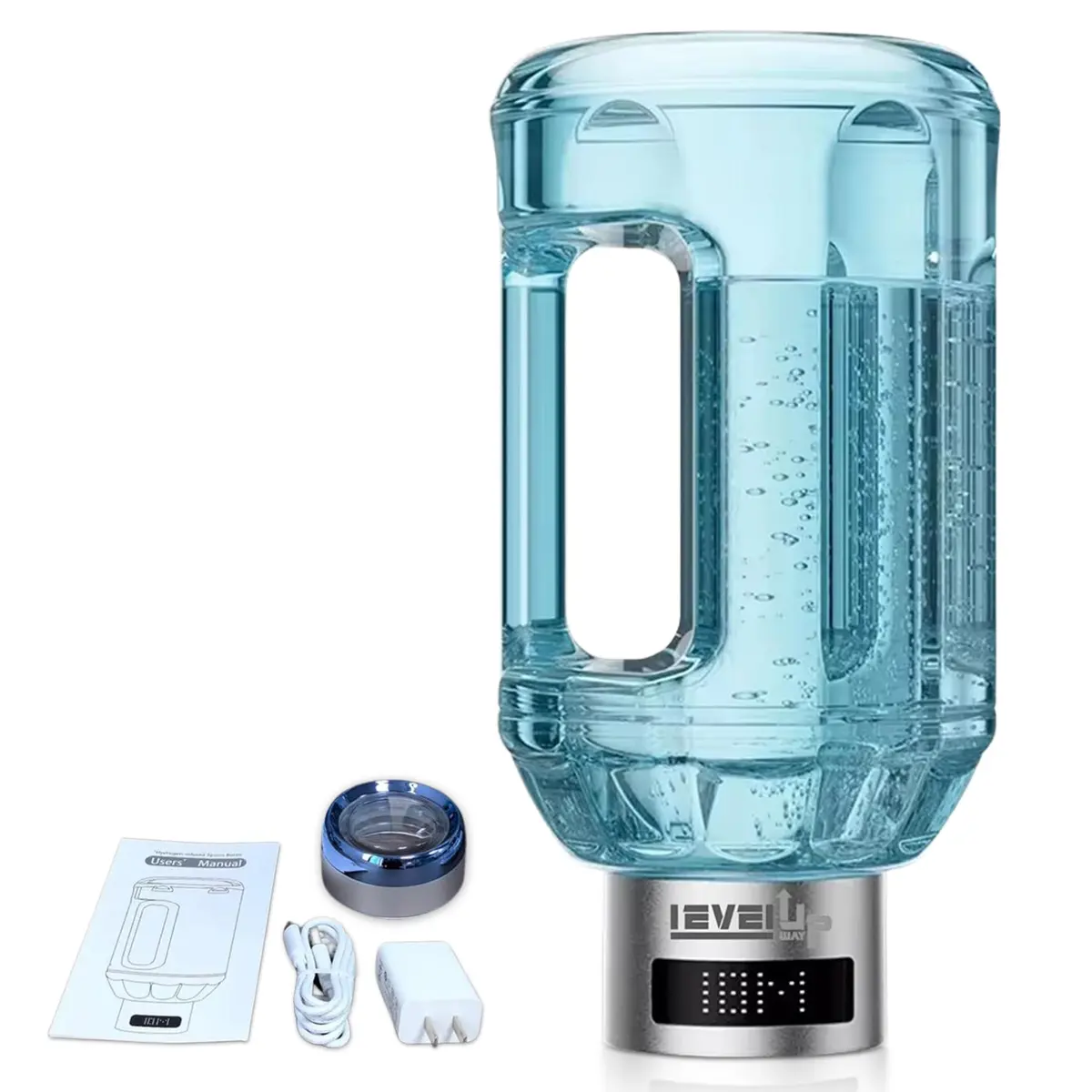 Level Up Way Hydrogen Water Bottle Generator 1.5L (51oz) | Portable Electrolysis with Digital Display - view 9