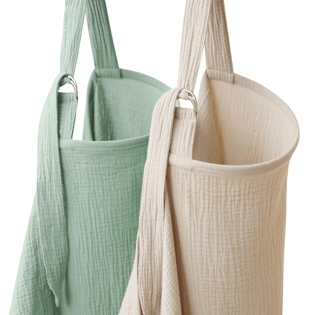 Coreeky 100% Cotton Muslin Nursing Covers 2-Pack | Soft, Breathable, Adjustable Neck Strap - main product image