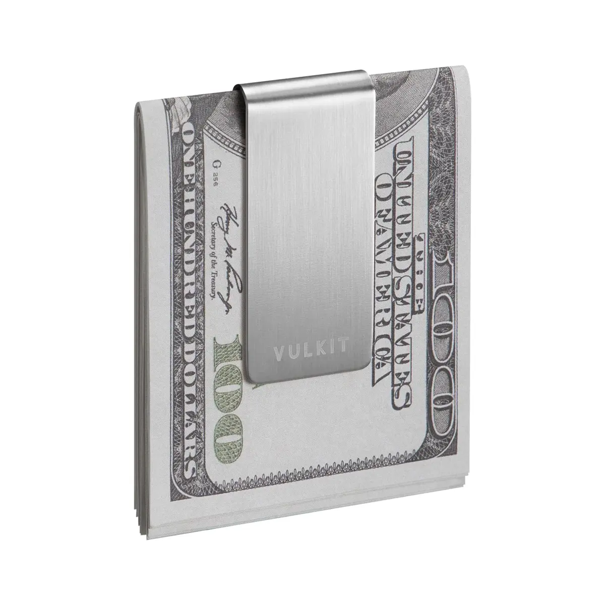 VULKIT Stainless Steel Money Clip | Holds 10-20 Bills | Slim & Lightweight - main product image