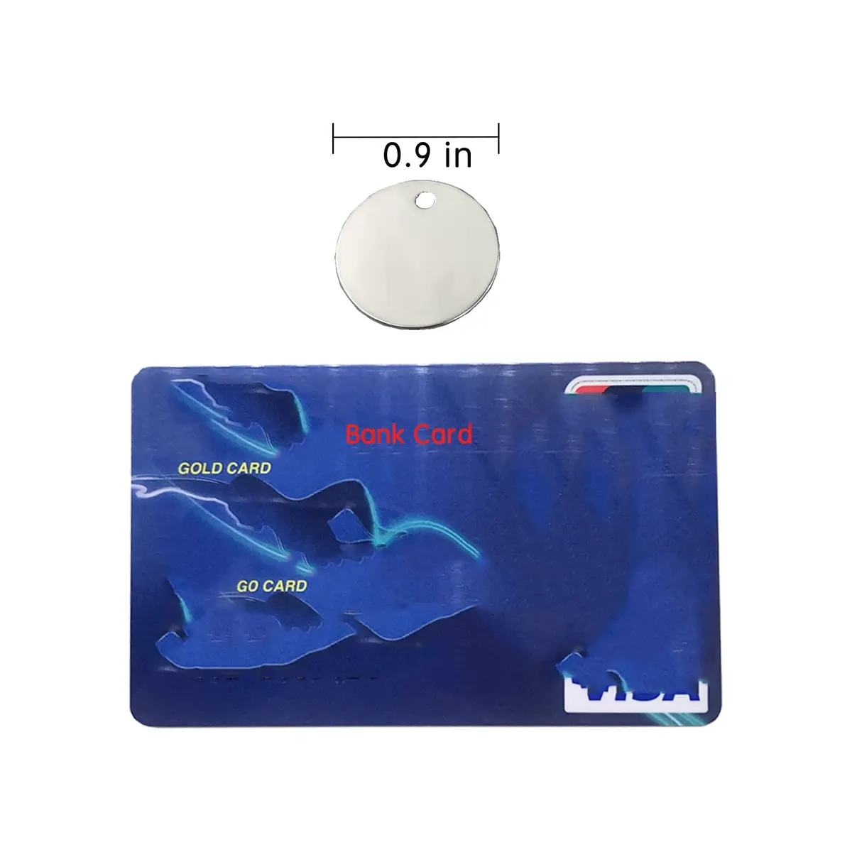 Wzttdm Stainless Steel Numbered Tags, Round Metal Key Tags with Rings (1-50) | Durable, Corrosion-Resistant - view 2