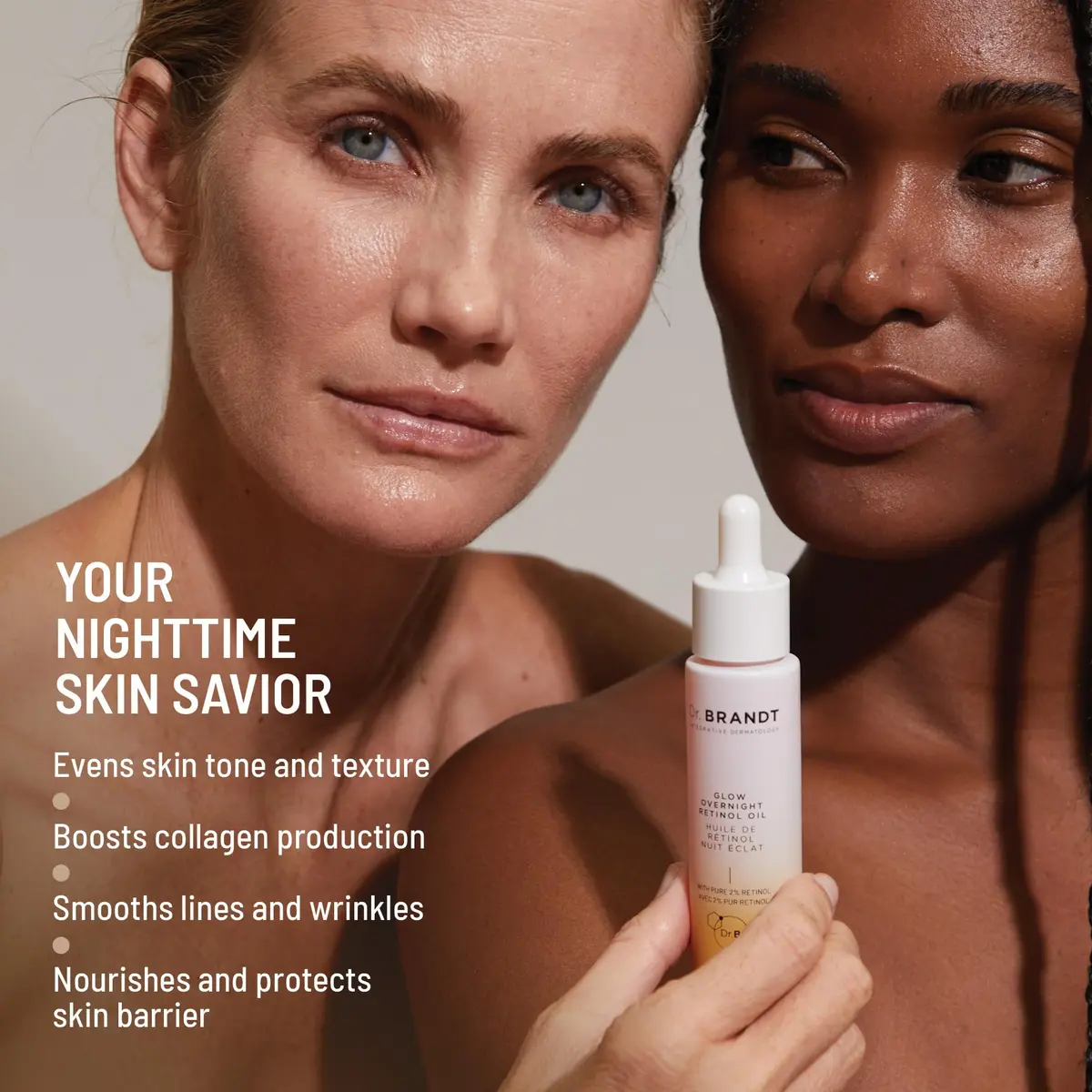 Dr. Brandt Bright This Way Glow Overnight Retinol Oil - 2 x 30ml | Nourishing Night Skin Renewal - view 6
