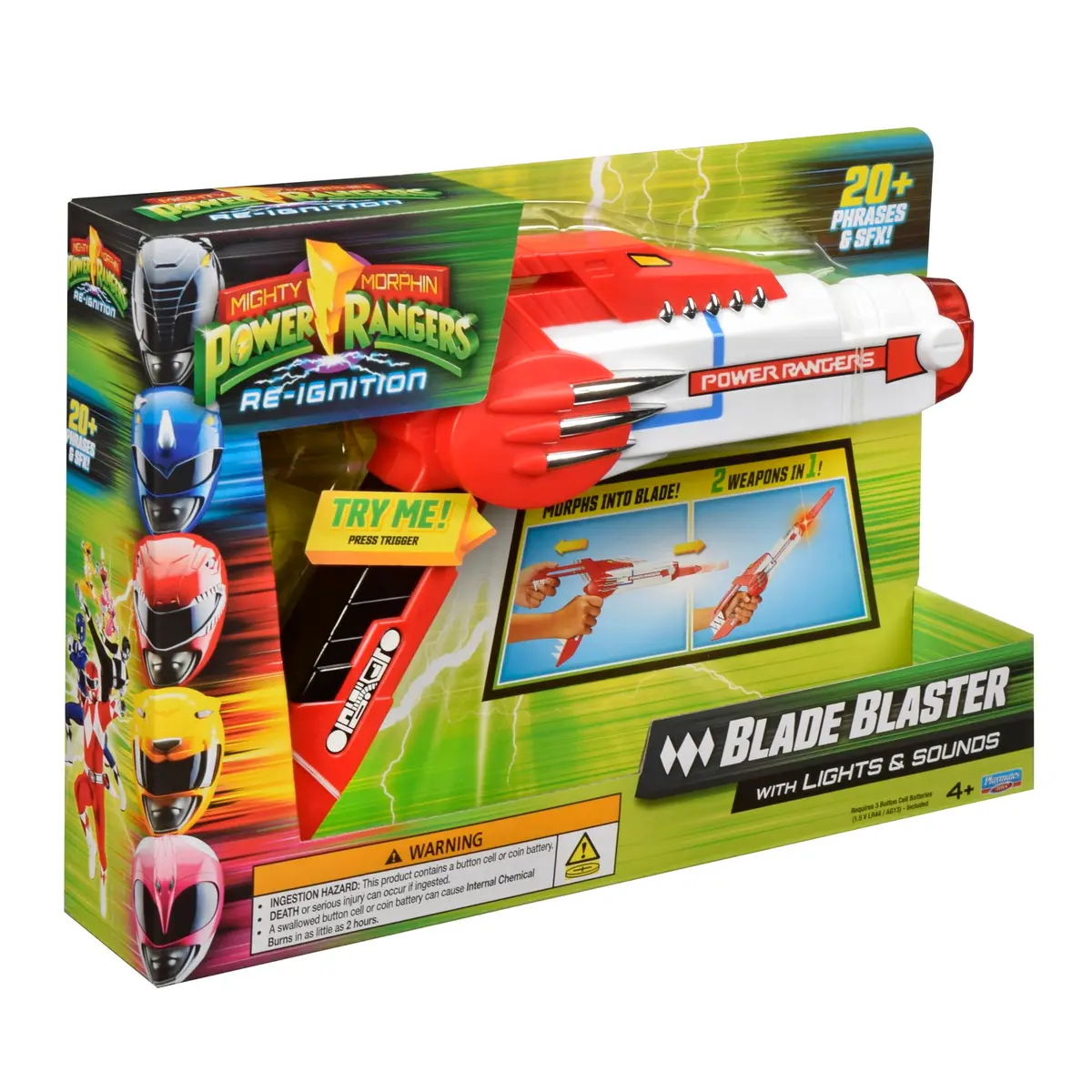 PlayMates Power Rangers Blade Blaster Role Play | Versatile, Lights & Sounds (70-120 chars) - view 5